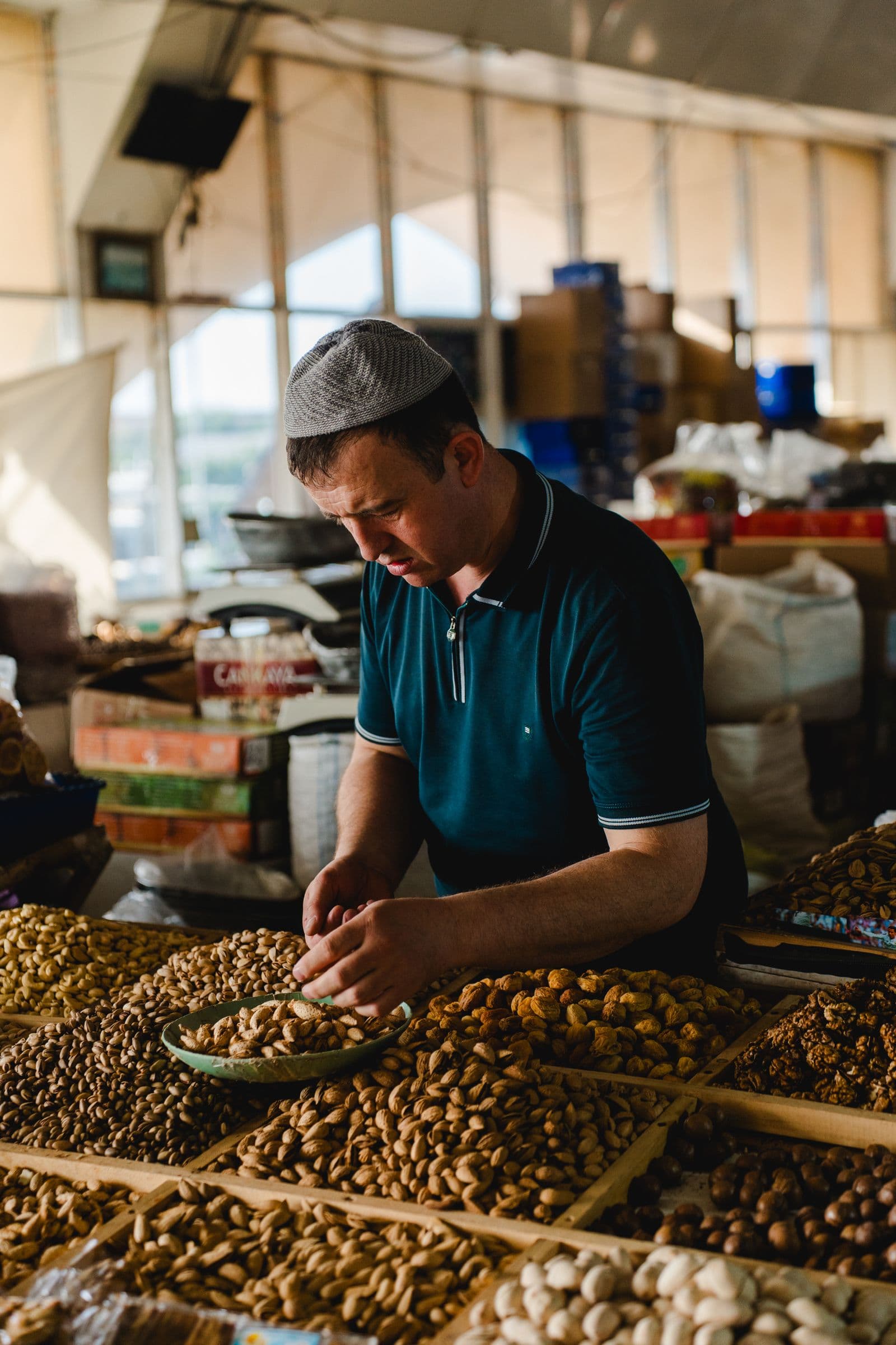 Hand-selecting nuts and dried fruit at the source
